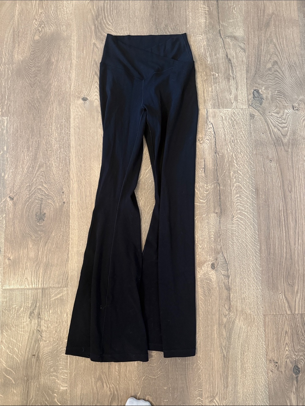 aerie Black High-Rise Flared Yoga Pants